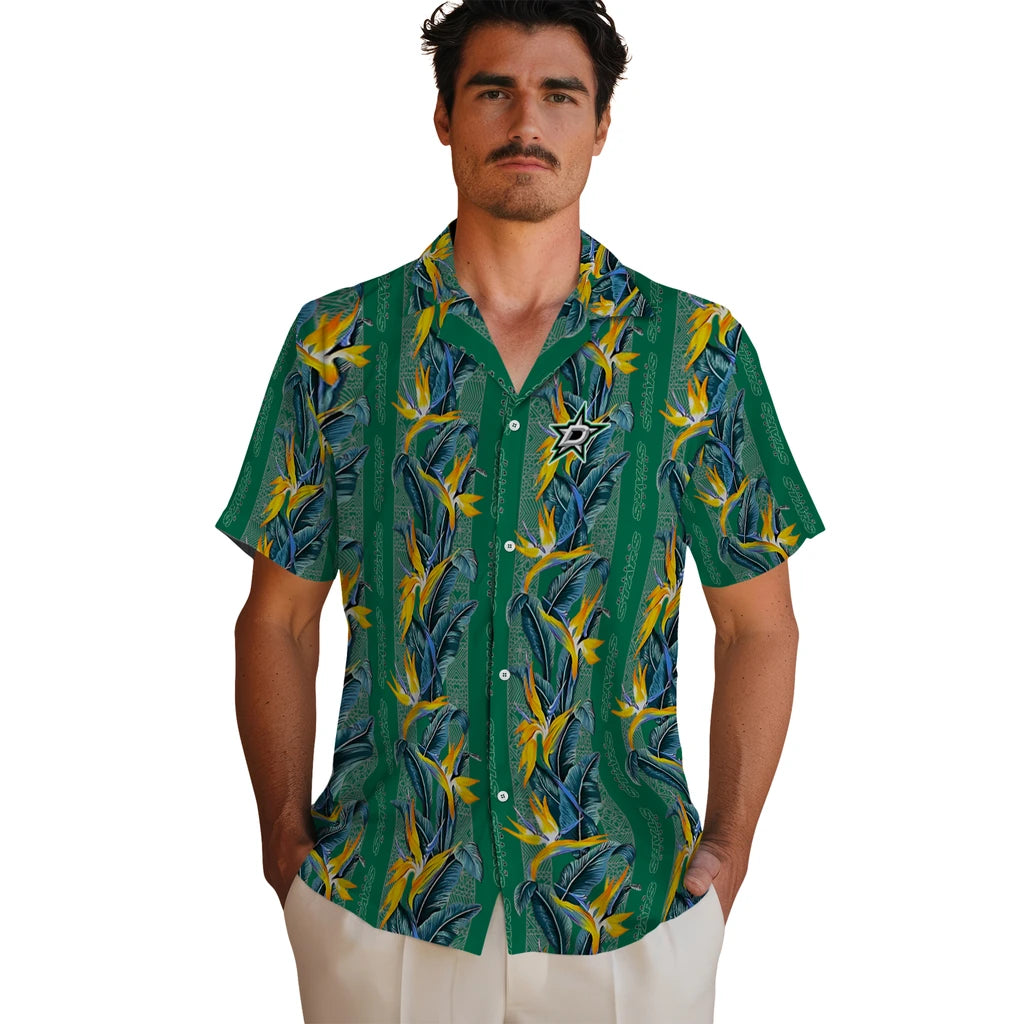 Dallas Stars Hawaiian Shirt - Paradise Vines | Hula Hawaiian Shirts