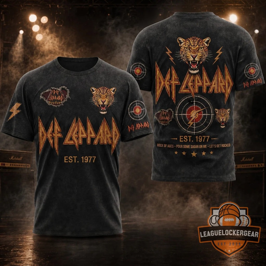 Def Leppard EST. 1977 Rock of Ages 3D T-Shirt - LeagueLockerGear