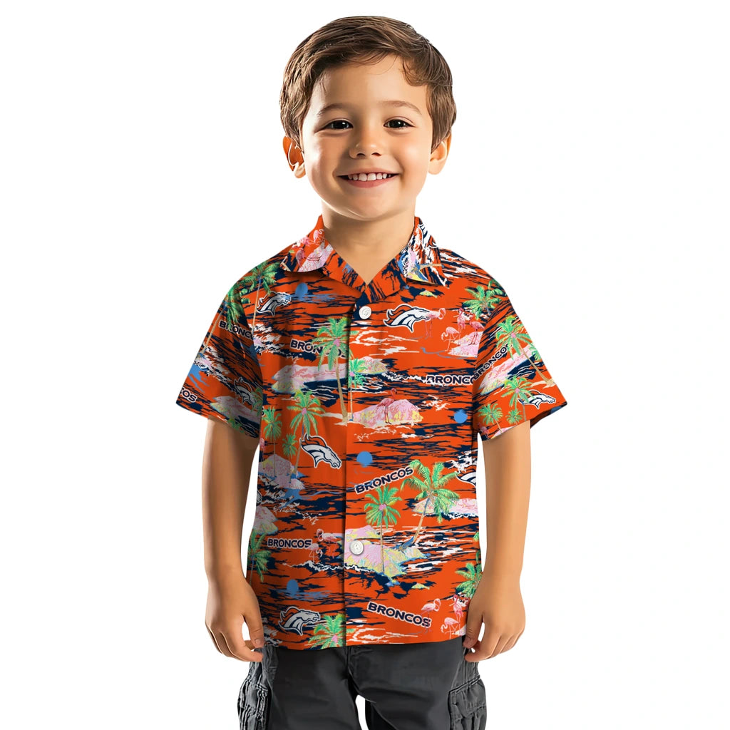 Denver Broncos Hawaiian Shirt - Hawaii Island | Hula Hawaiian Shirts