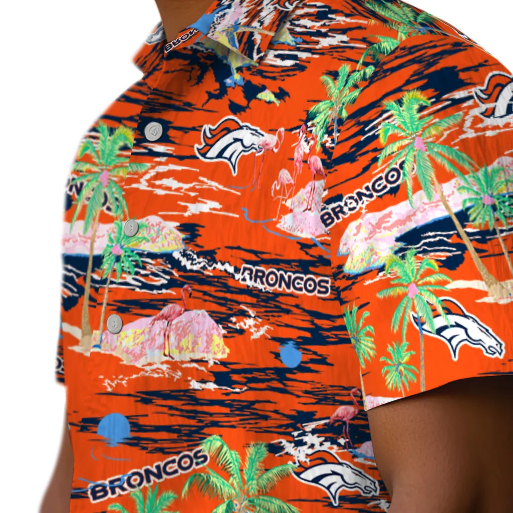Denver Broncos Hawaiian Shirt - Hawaii Island | Hula Hawaiian Shirts