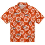 Denver Broncos Hawaiian Shirt - Hibiscus Cluster | Hula Hawaiian Shirts