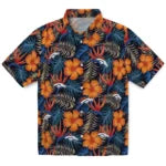 Denver Broncos Hawaiian Shirt - Hibiscus Foliage | Hula Hawaiian Shirts