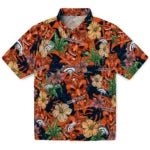 Denver Broncos Hawaiian Shirt - Hibiscus Tiki Jungle | Hula Hawaiian Shirts