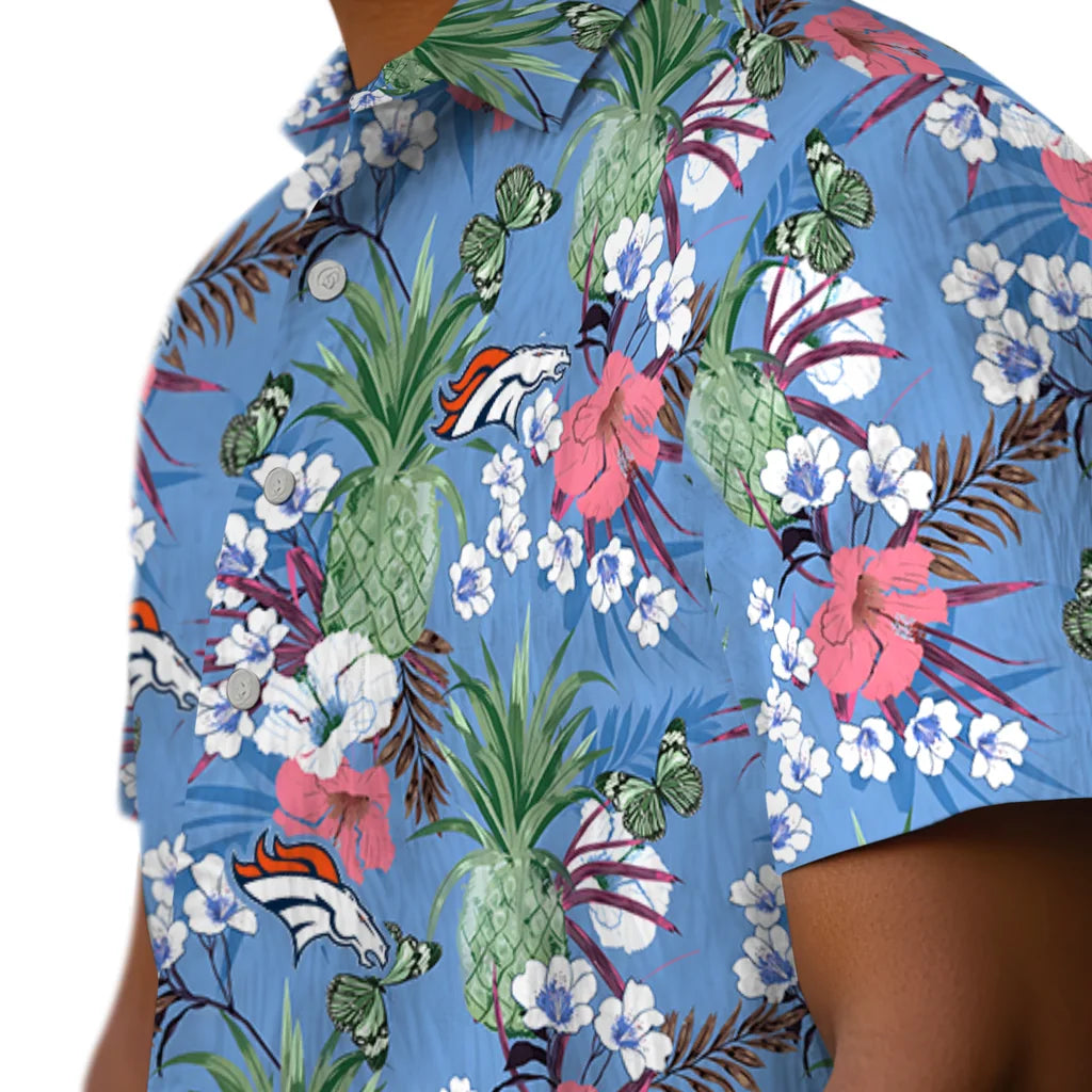 Denver Broncos Hawaiian Shirt - Pineapple Bouquet | Hula Hawaiian Shirts