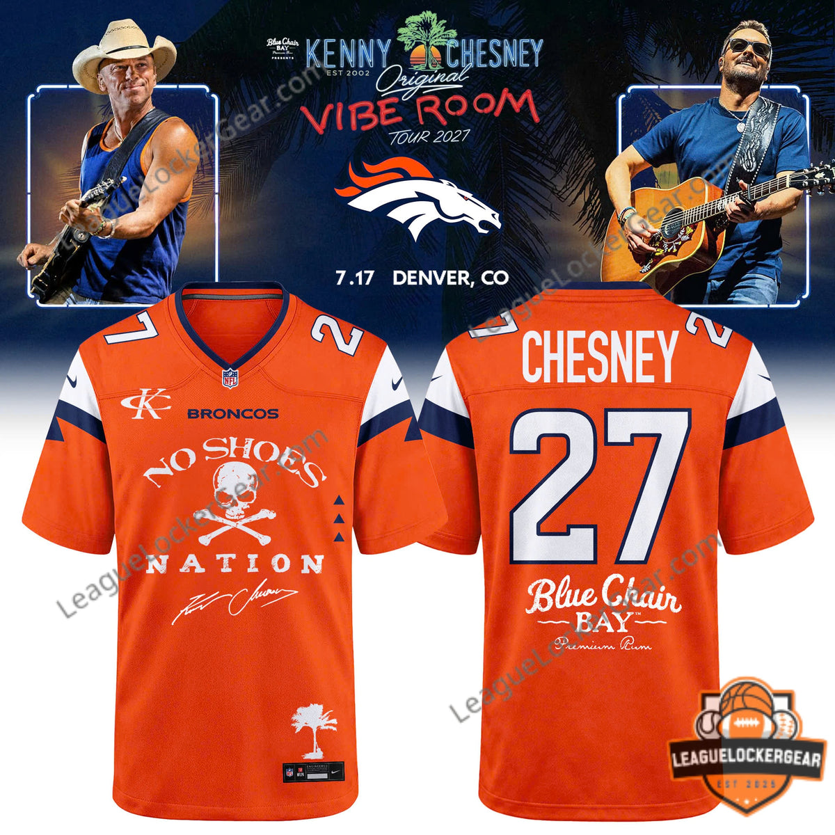 Denver Broncos Kenny Chesney 2027 Jersey