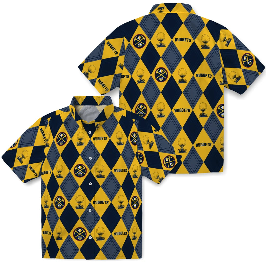 Denver Nuggets Hawaiian Shirt - Golfing Plaid | Hula Hawaiian Shirts
