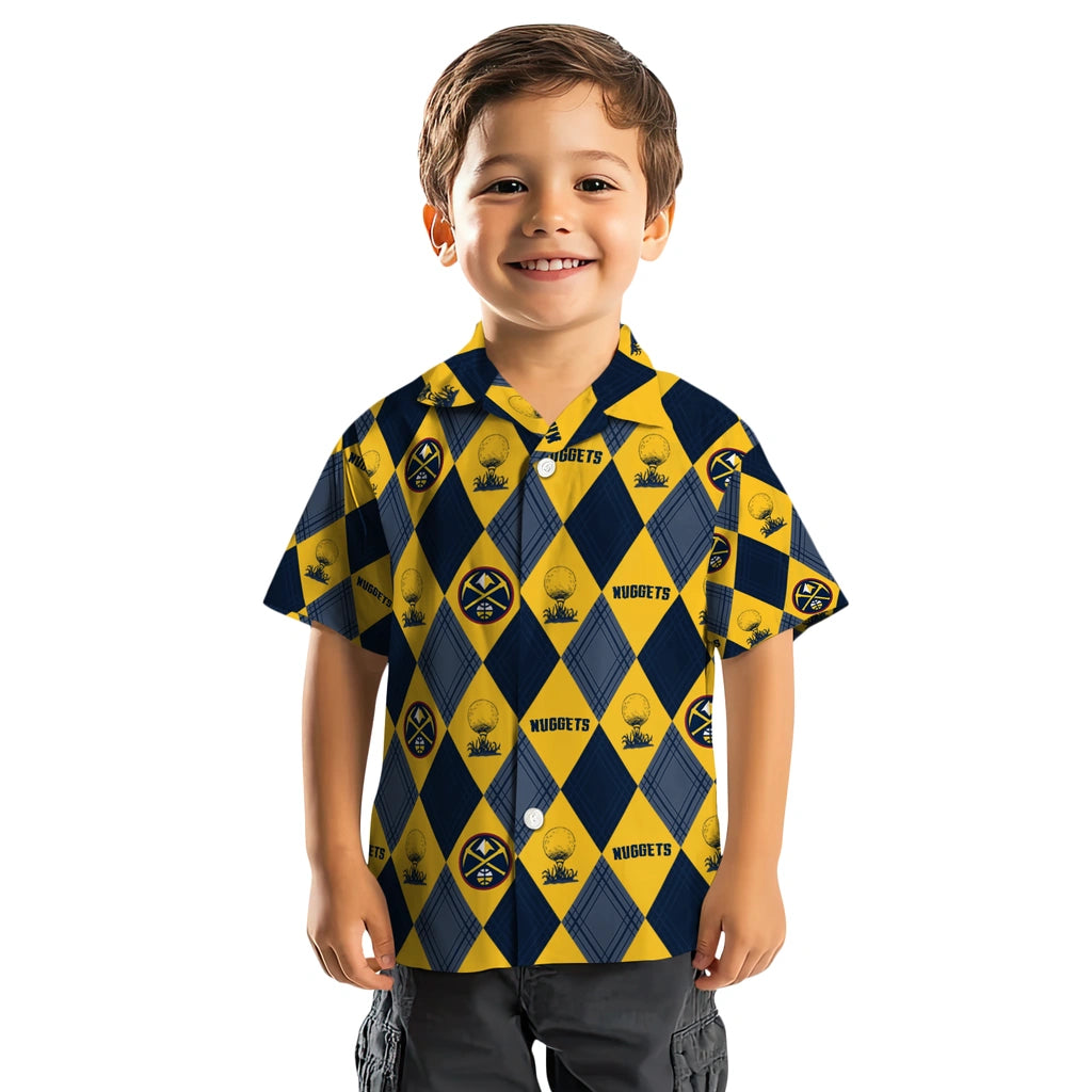 Denver Nuggets Hawaiian Shirt - Golfing Plaid | Hula Hawaiian Shirts