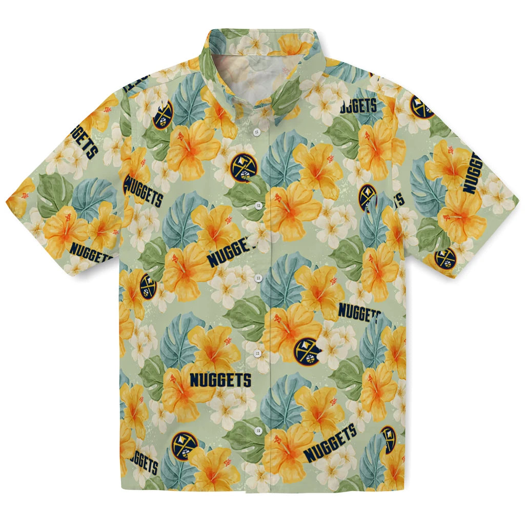 Denver Nuggets Hawaiian Shirt - Hibiscus Mood | Hula Hawaiian Shirts