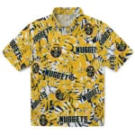 Denver Nuggets Hawaiian Shirt - Hibiscus Overlay | Hula Hawaiian Shirts