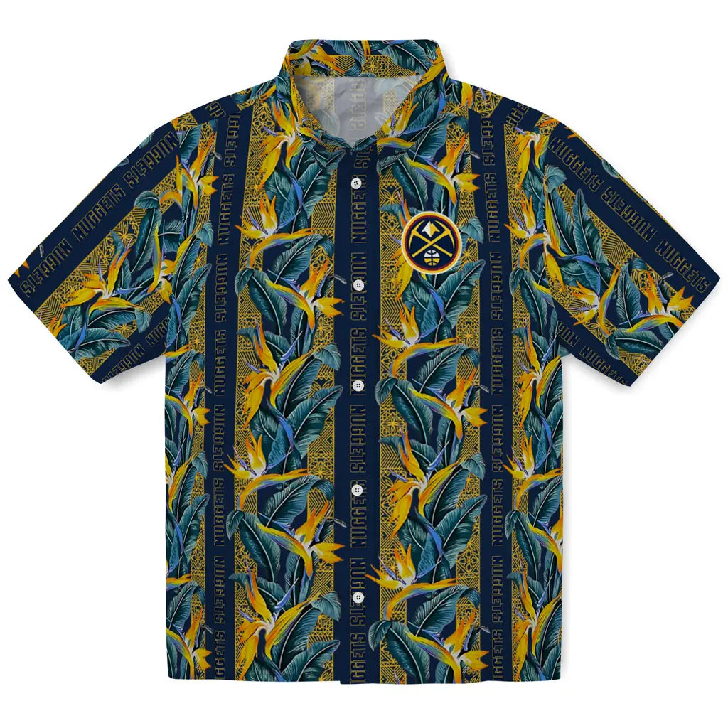 Denver Nuggets Hawaiian Shirt - Paradise Vines | Hula Hawaiian Shirts