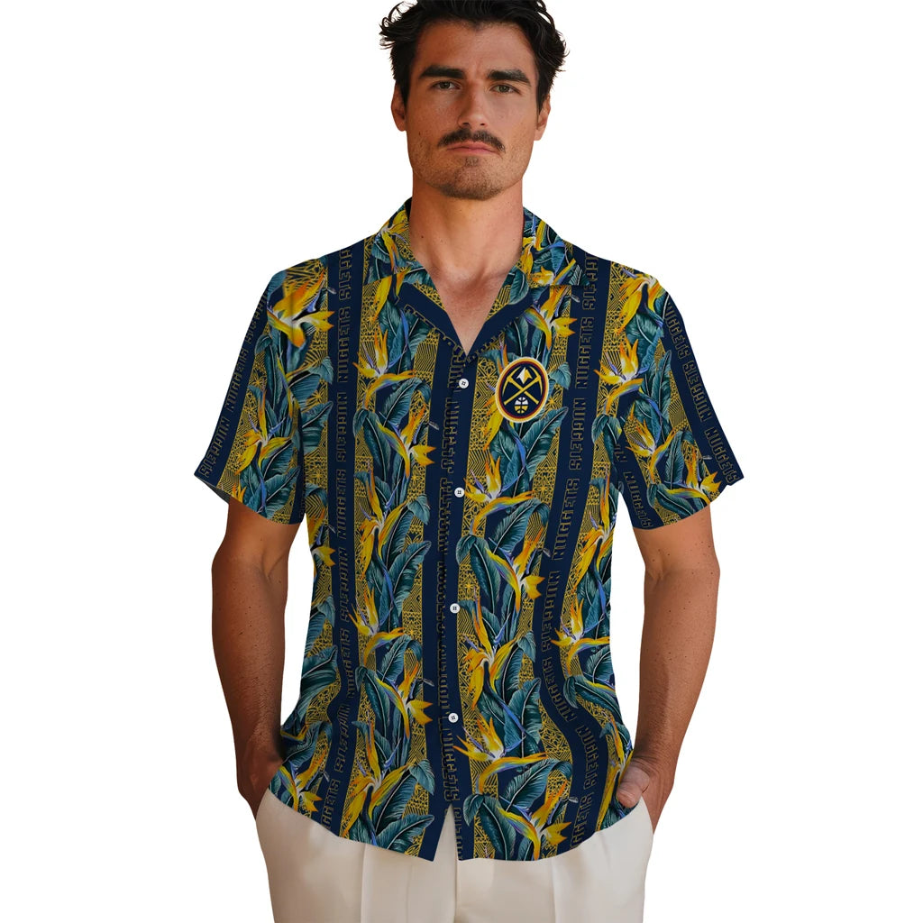 Denver Nuggets Hawaiian Shirt - Paradise Vines | Hula Hawaiian Shirts