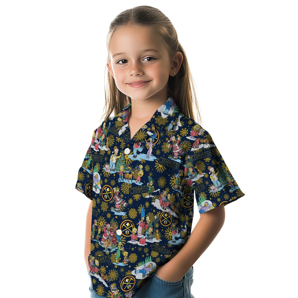 Denver Nuggets Hawaiian Shirt - Simpsons Christmas | Hula Hawaiian Shirts