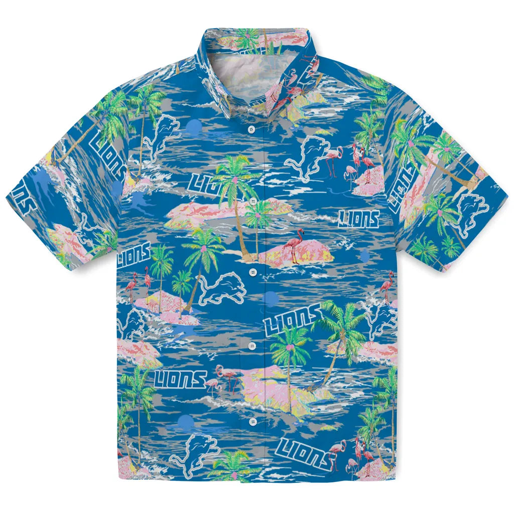 Detroit Lions Hawaiian Shirt - Hawaii Island | Hula Hawaiian Shirts
