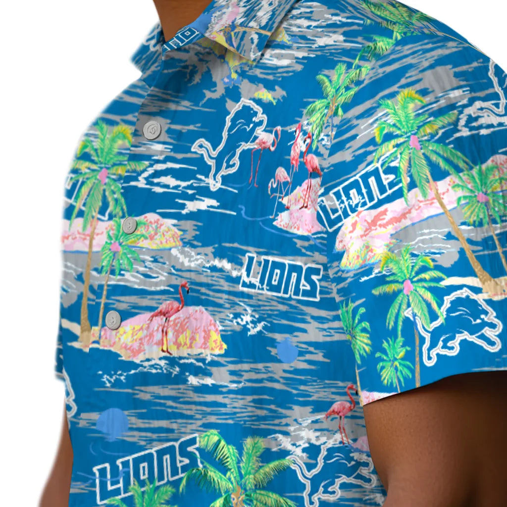 Detroit Lions Hawaiian Shirt - Hawaii Island | Hula Hawaiian Shirts