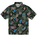 Detroit Lions Hawaiian Shirt - Hibiscus Leaves Pattern | Hula Hawaiian Shirts