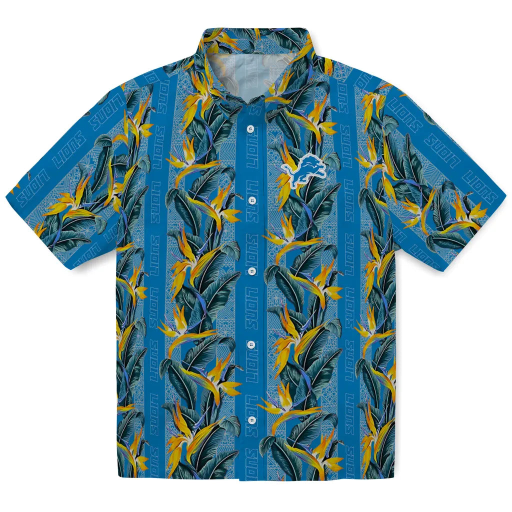 Detroit Lions Hawaiian Shirt - Paradise Vines | Hula Hawaiian Shirts