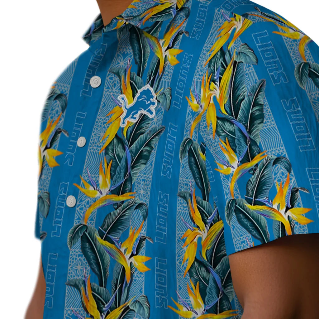 Detroit Lions Hawaiian Shirt - Paradise Vines | Hula Hawaiian Shirts