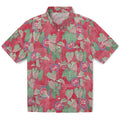 Detroit Pistons Hawaiian Shirt - Anthurium Overlay | Hula Hawaiian Shirts