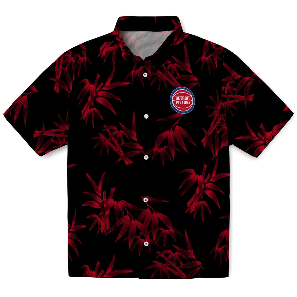Detroit Pistons Hawaiian Shirt - Bamboo Branches | Hula Hawaiian Shirts