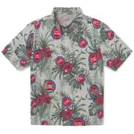 Detroit Pistons Hawaiian Shirt - Hibiscus Designs | Hula Hawaiian Shirts