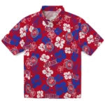 Detroit Pistons Hawaiian Shirt - Hibiscus Flower Design | Hula Hawaiian Shirts
