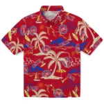 Detroit Pistons Hawaiian Shirt - Palm Tree Island | Hula Hawaiian Shirts