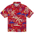 Detroit Pistons Hawaiian Shirt - Palm Tree Island | Hula Hawaiian Shirts