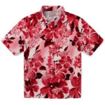 Detroit Red Wings Hawaiian Shirt - Hibiscus Arrangement | Hula Hawaiian Shirts