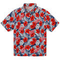 Detroit Red Wings Hawaiian Shirt - Hibiscus Fiesta | Hula Hawaiian Shirts