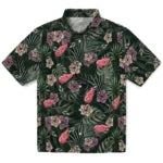 Detroit Red Wings Hawaiian Shirt - Hibiscus Leaves Pattern | Hula Hawaiian Shirts