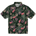 Detroit Red Wings Hawaiian Shirt - Hibiscus Leaves Pattern | Hula Hawaiian Shirts