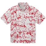 Detroit Red Wings Hawaiian Shirt - Hibiscus Overlay | Hula Hawaiian Shirts
