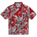 Detroit Red Wings Hawaiian Shirt - Palm Leaves | Hula Hawaiian Shirts