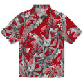 Detroit Red Wings Hawaiian Shirt - Palm Leaves | Hula Hawaiian Shirts
