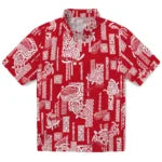Detroit Red Wings Hawaiian Shirt - Turtle Lines | Hula Hawaiian Shirts