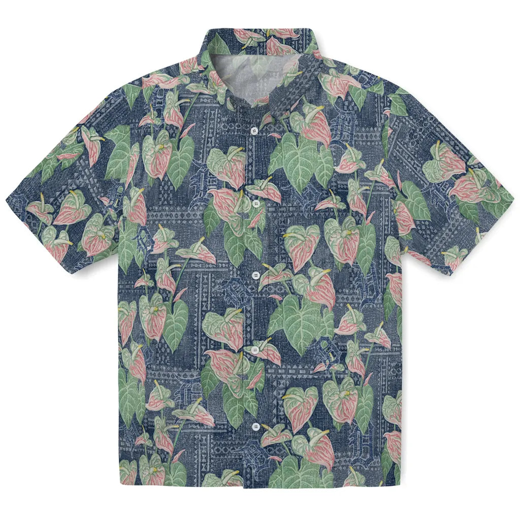 Detroit Tigers Hawaiian Shirt - Anthurium Overlay | Hula Hawaiian Shirts