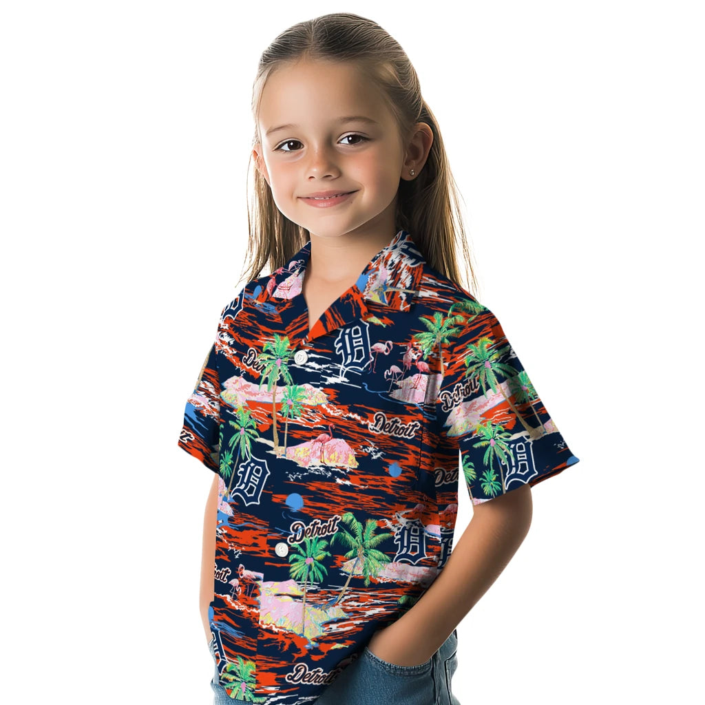 Detroit Tigers Hawaiian Shirt - Hawaii Island | Hula Hawaiian Shirts