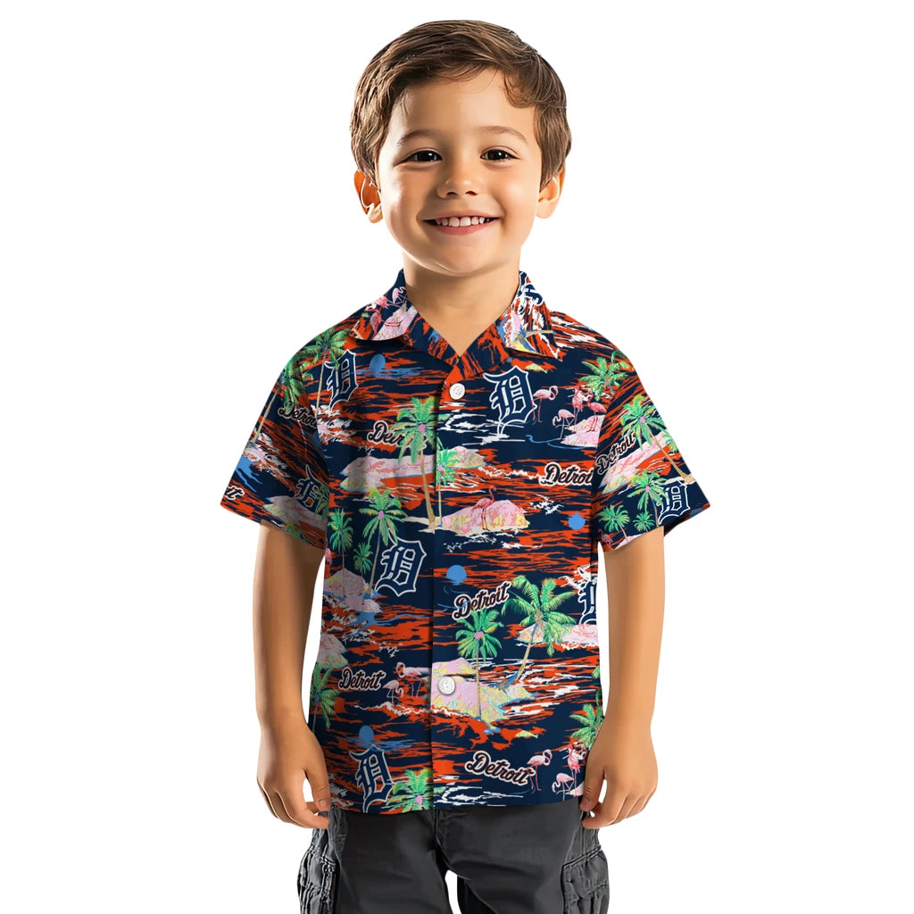 Detroit Tigers Hawaiian Shirt - Hawaii Island | Hula Hawaiian Shirts