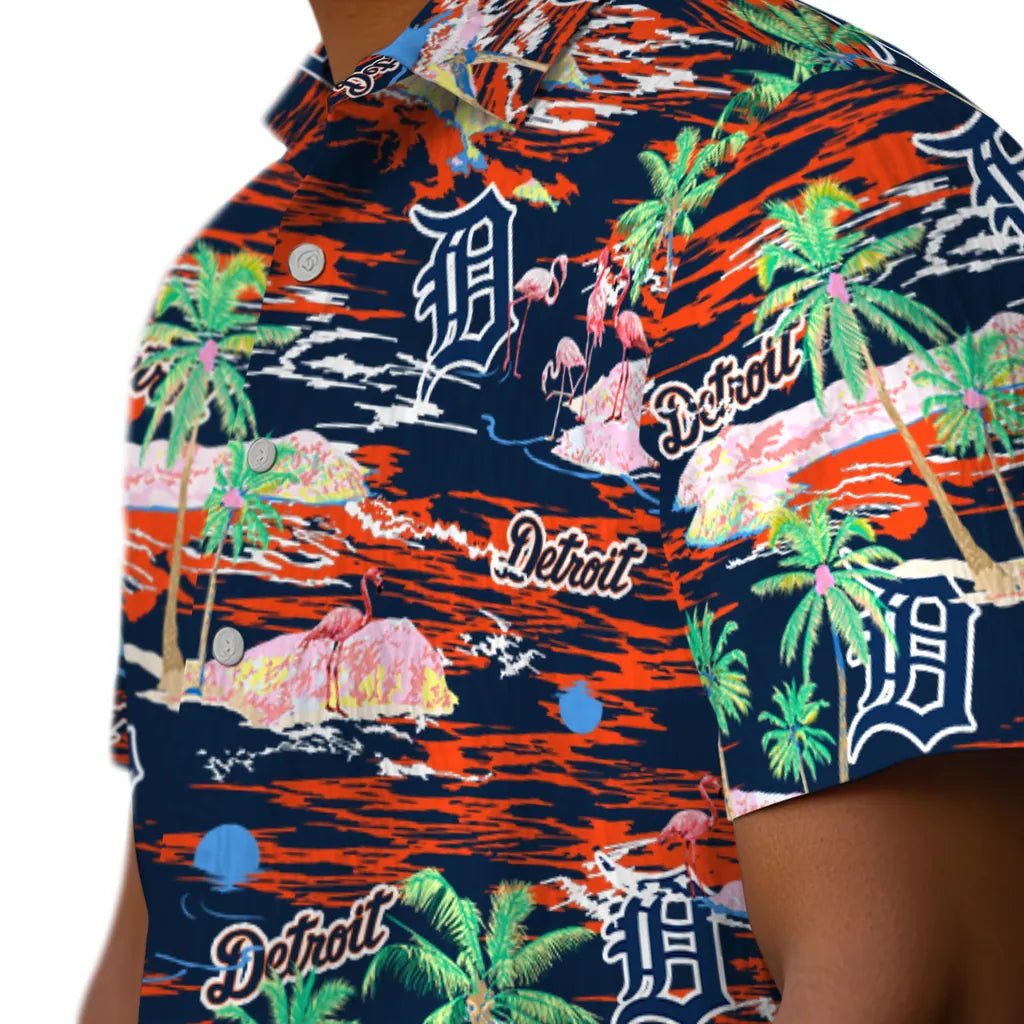 Detroit Tigers Hawaiian Shirt - Hawaii Island | Hula Hawaiian Shirts