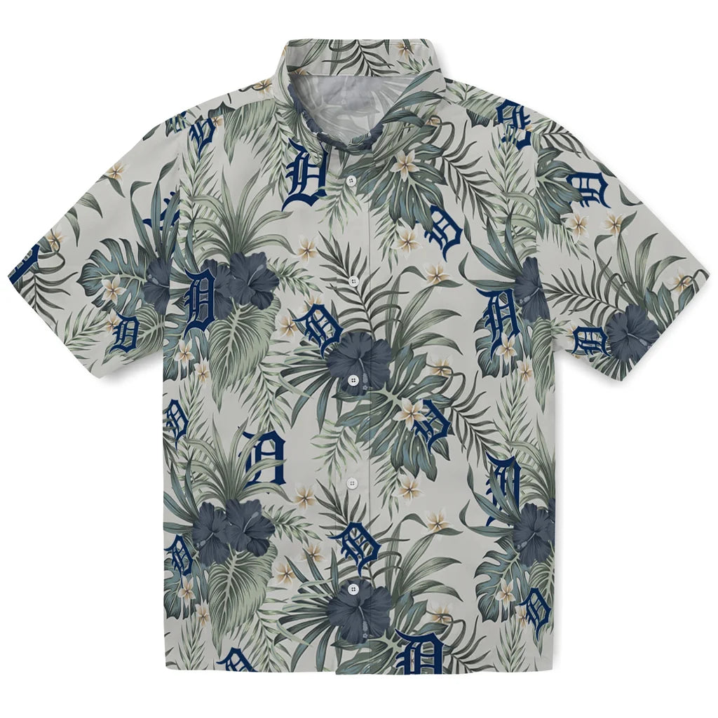 Detroit Tigers Hawaiian Shirt - Hibiscus Designs | Hula Hawaiian Shirts