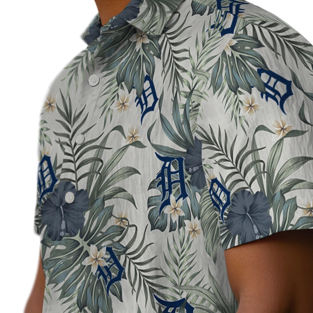 Detroit Tigers Hawaiian Shirt - Hibiscus Designs | Hula Hawaiian Shirts