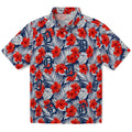 Detroit Tigers Hawaiian Shirt - Hibiscus Fiesta | Hula Hawaiian Shirts