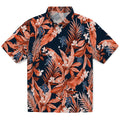Detroit Tigers Hawaiian Shirt - Palm Leaves | Hula Hawaiian Shirts