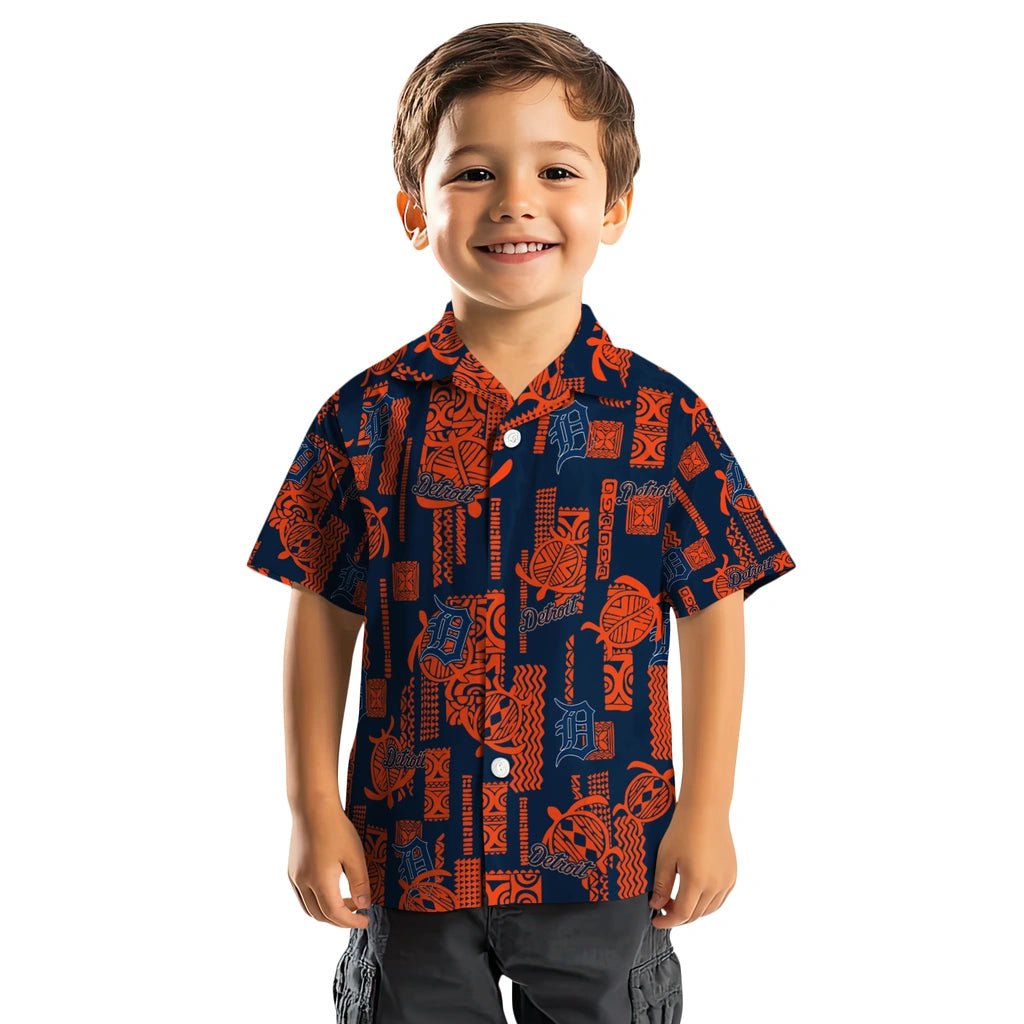 Detroit Tigers Hawaiian Shirt - Turtle Lines | Hula Hawaiian Shirts