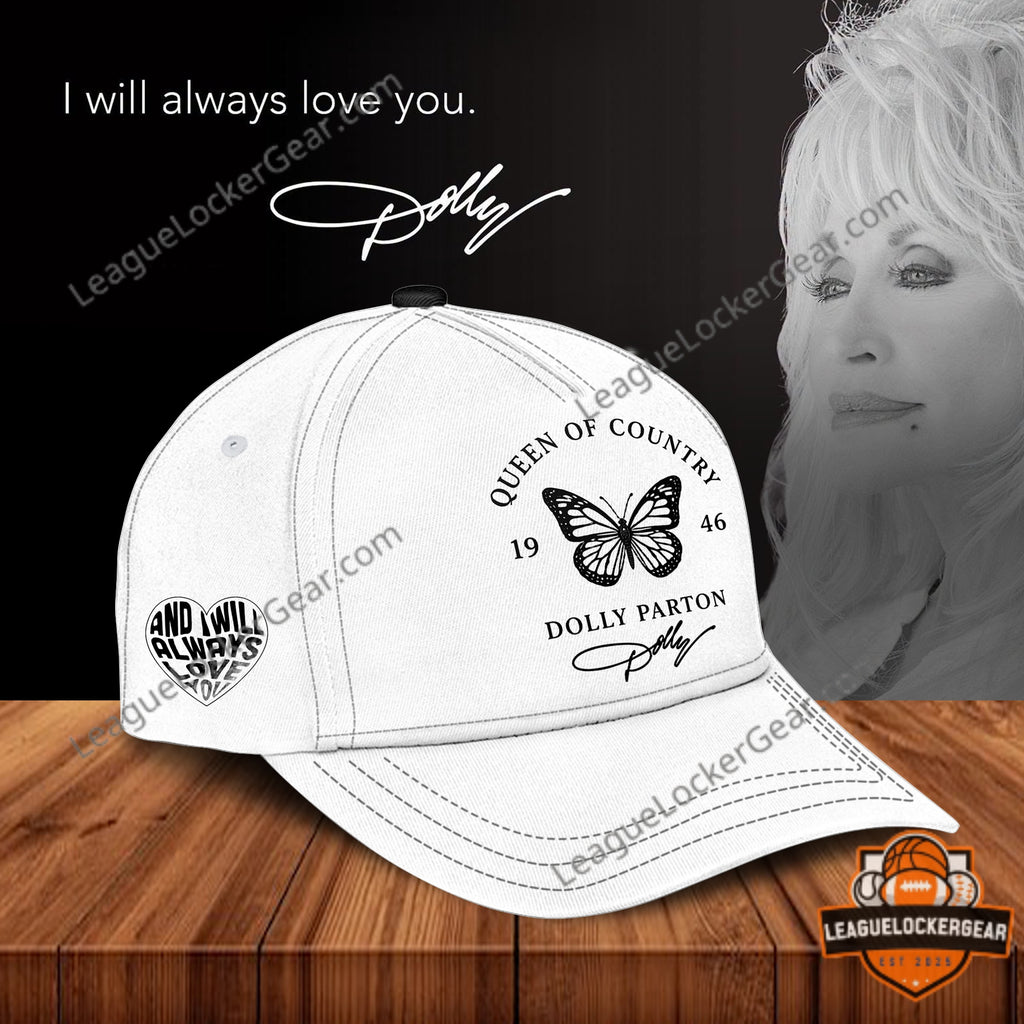 Dolly Parton Queen of Country Butterfly Cap - League Locker Gear