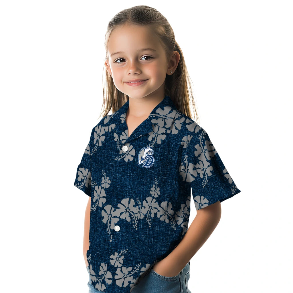 Drake Bulldogs Hawaiian Shirt - 50th State Flower | Hula Hawaiian Shirts
