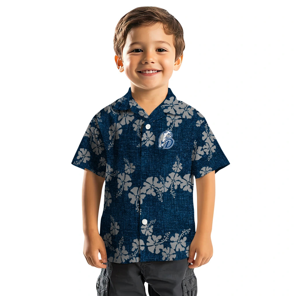 Drake Bulldogs Hawaiian Shirt - 50th State Flower | Hula Hawaiian Shirts