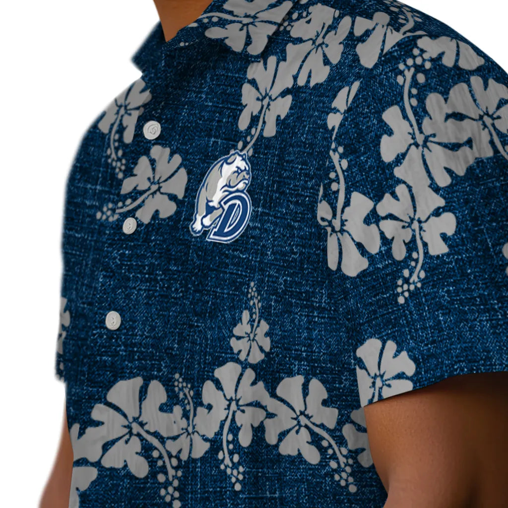 Drake Bulldogs Hawaiian Shirt - 50th State Flower | Hula Hawaiian Shirts