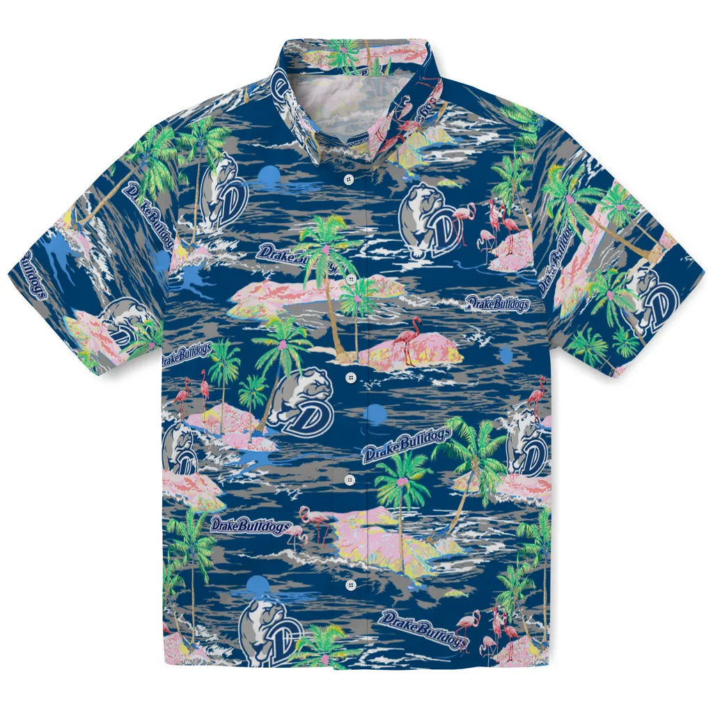 Drake Bulldogs Hawaiian Shirt - Hawaii Island | Hula Hawaiian Shirts