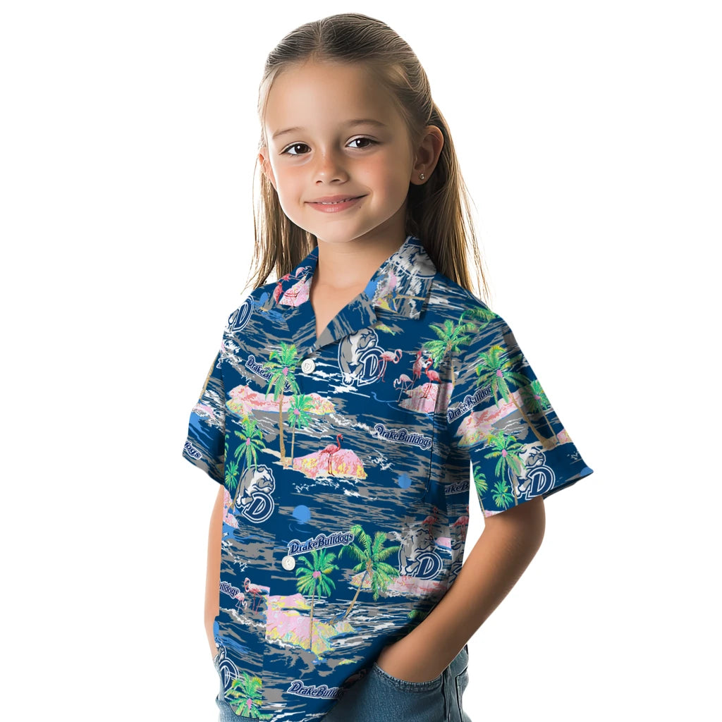 Drake Bulldogs Hawaiian Shirt - Hawaii Island | Hula Hawaiian Shirts